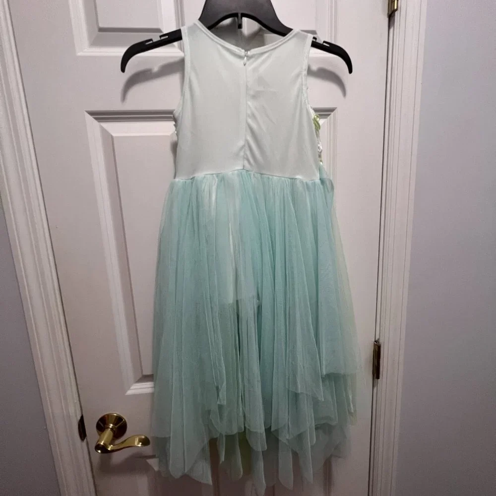 Bonnie Jean size 7 sleeveless floral tulle dress